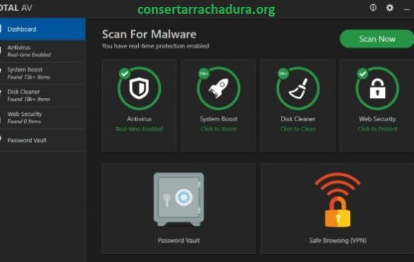 TotalAV Antivirus 2024 Rachadura Mais Última versão